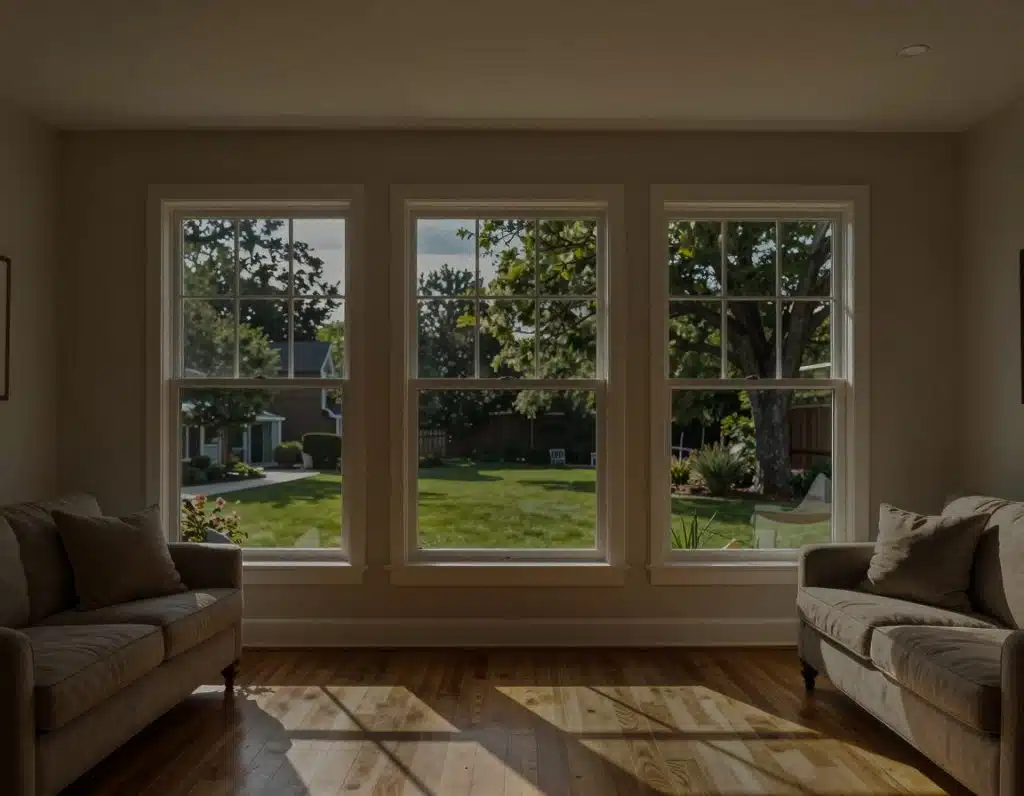 LLumar DR05 SR CDF fitted to a living room window