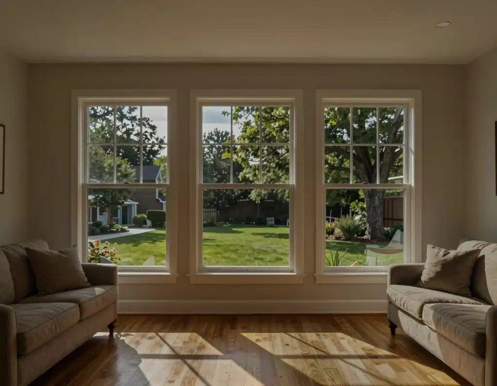 LLumar DR15 SR CDF fitted to a living room window
