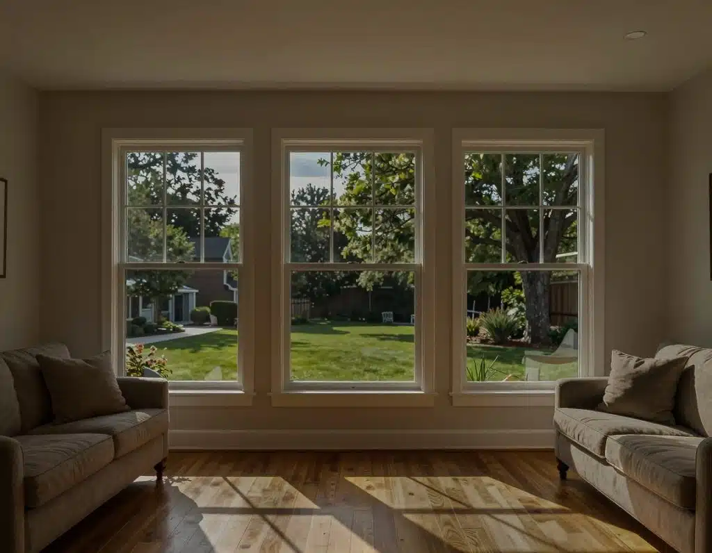 LLumar DR15 SR PS9 fitted to a living room window