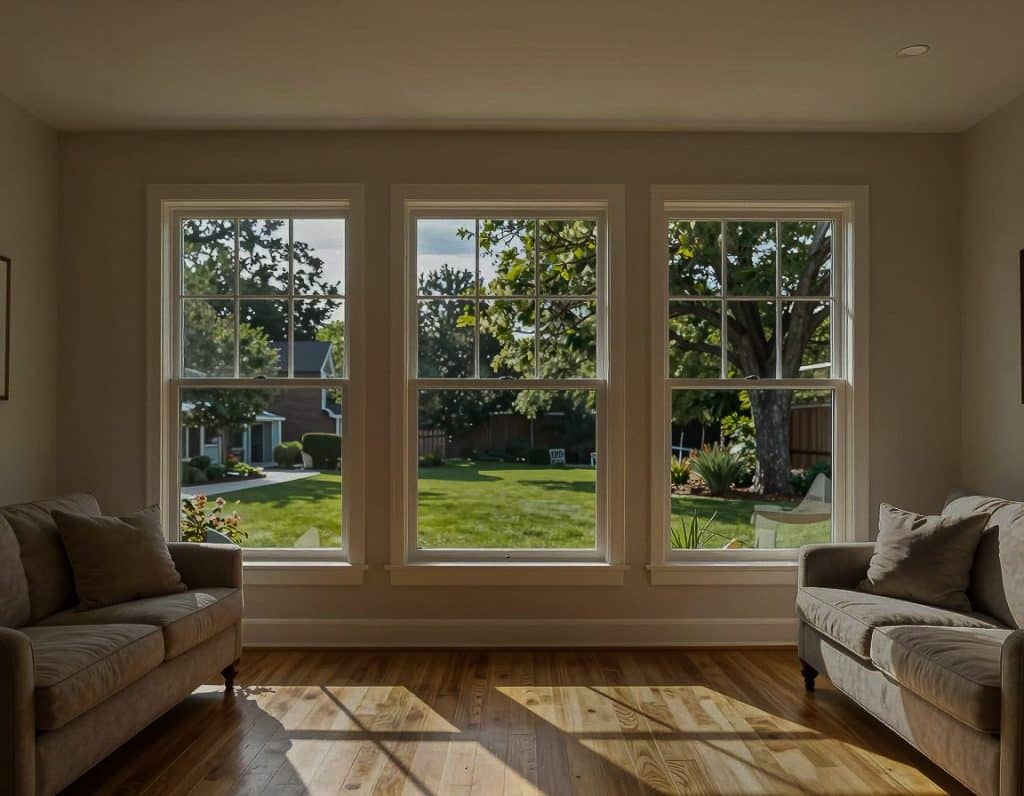 LLumar LE35 SR CDF fitted to a living room window