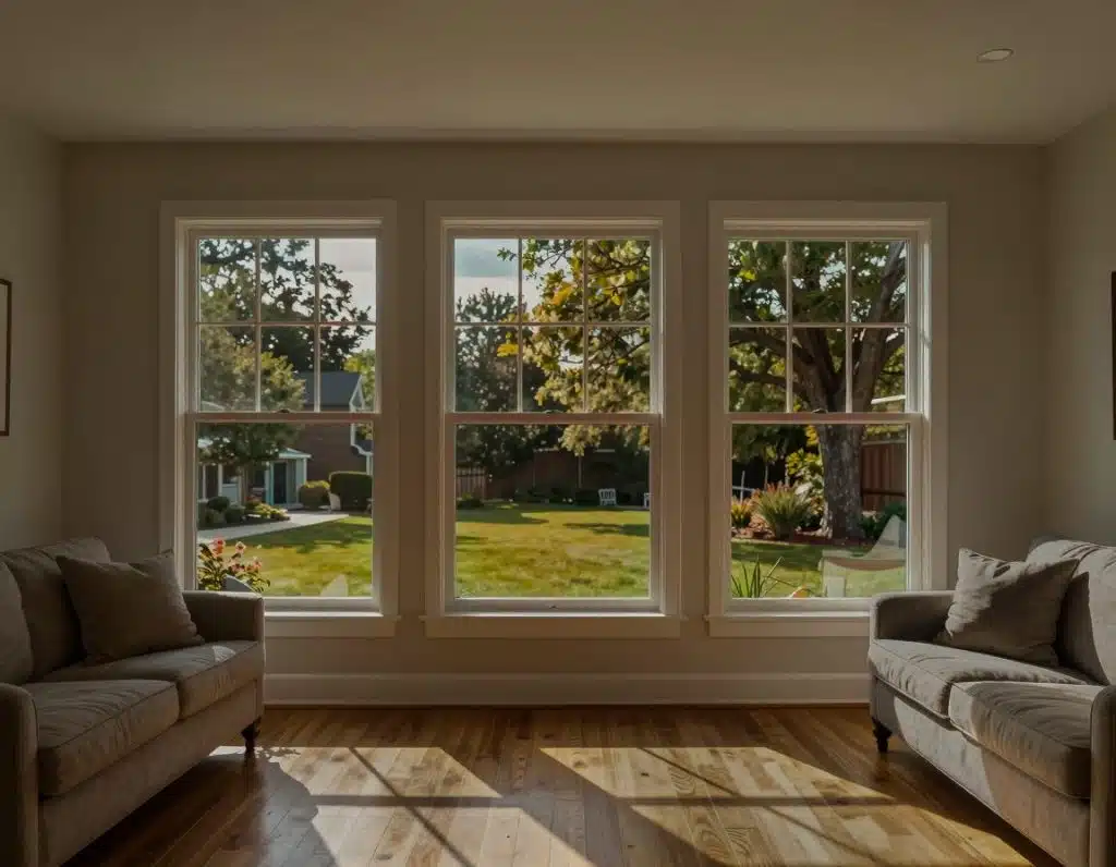 LLumar R15B SR CDF fitted to a living room window