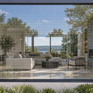 Solar Gard WingSafe Dot bird-safety film fitted to glazing